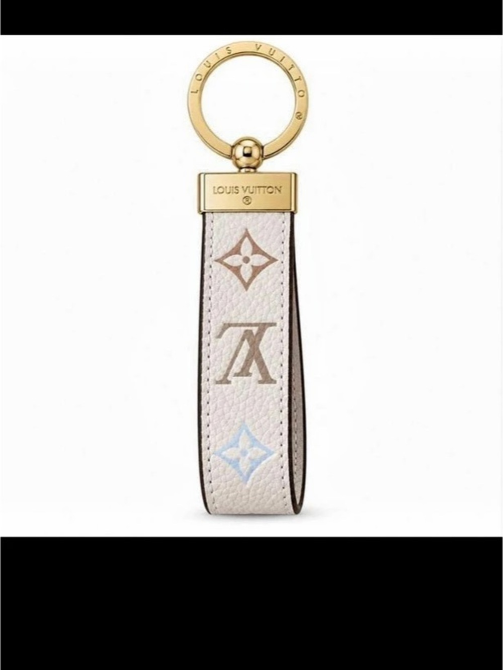 Louis Vuitton LV x TM Dragonne Key Holder White & Brown